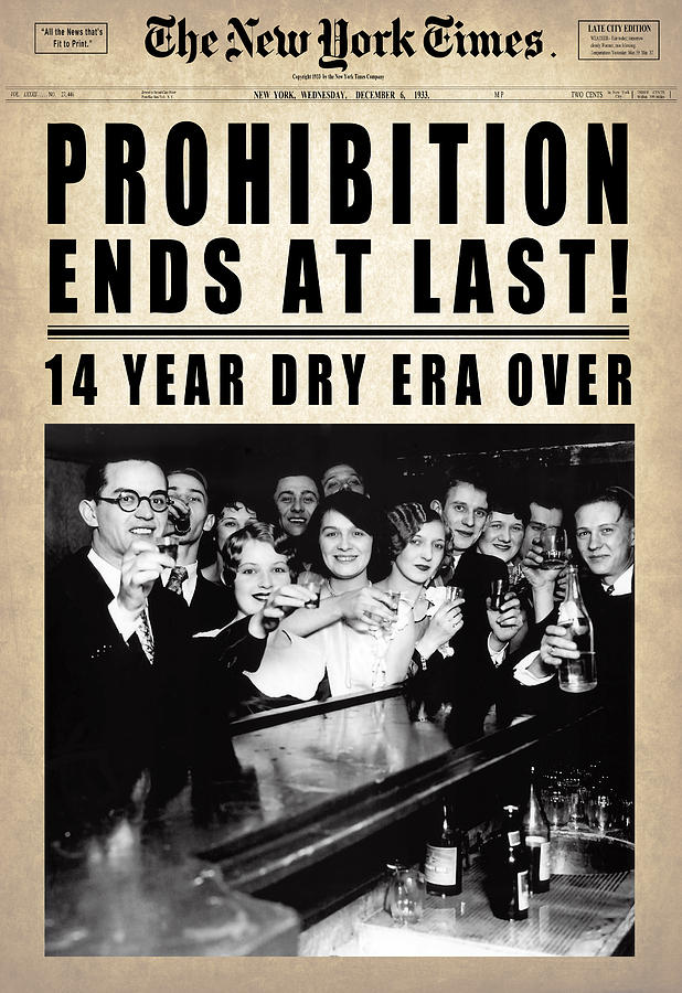  Prohibition ends